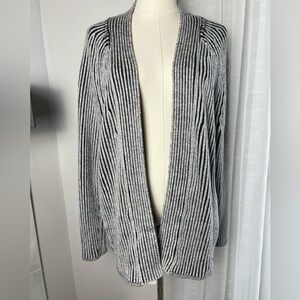 Lululemon Cotton-Cashmere Blend Sweater Wrap Cardigan Size 10 Heathered Grey